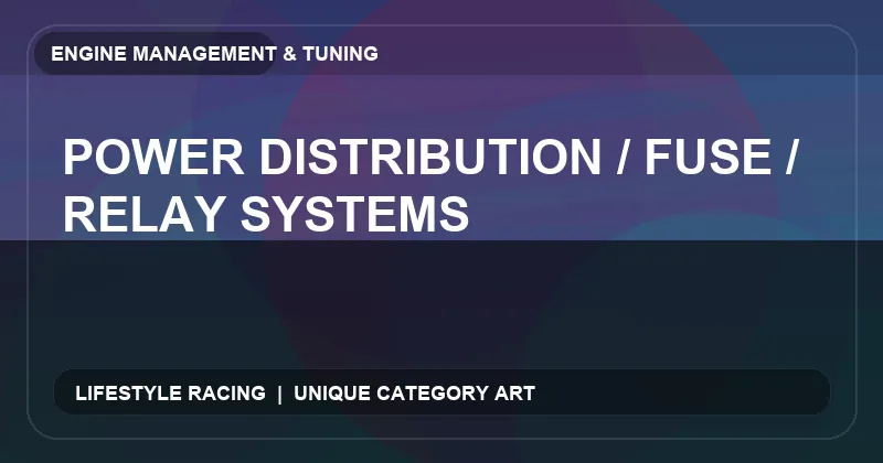 Power Distribution / Fuse / Relay Systems
